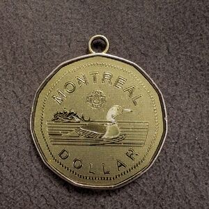 Montreal Dollar Gold Pendant